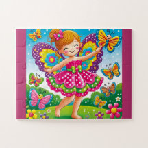 FÖRÄNDRA JIGSAW PUZZLE "FAIRY & BUTTERFLIES"