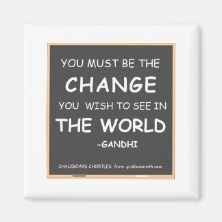 FÖRÄNDRA VÄRLDSGANDHI MAGNET