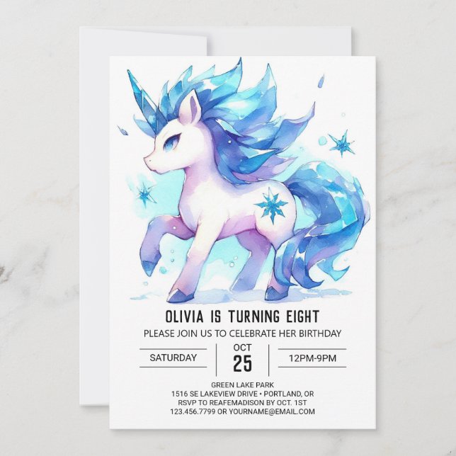 Förändrad Anpassningsbar Horse Birthday Inbjudningar (Framsida)