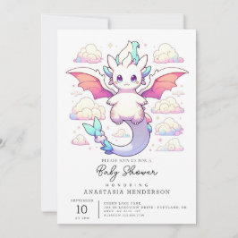 Förändrad babystövel för Dragon Inbjudningar