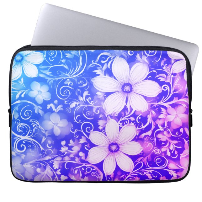 Förändrad Blommar Electronics Bag Laptop Fodral (Framsidan)