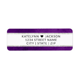 Förändrad Blommigt Bröllop Stationery-Returadress Returadress Etikett