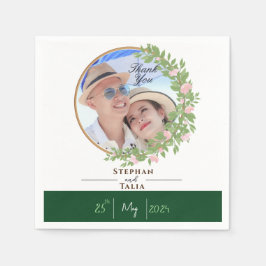 Förändrad Blommigt Elegance bröllop Pappersservett