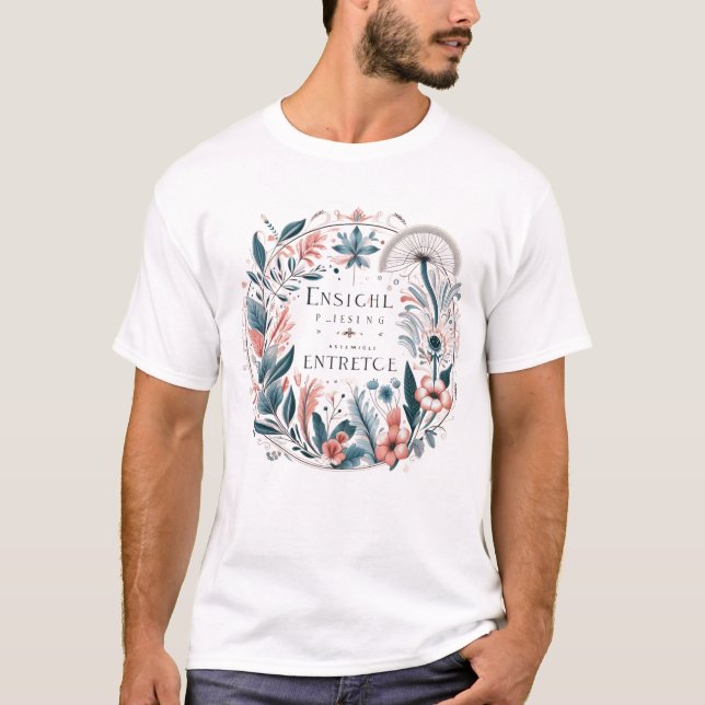 Förändrad Blommigt Elegance T Shirt (Framsida)