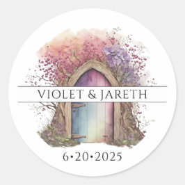 Förändrad Bröllop Classic Round Sticker Runt Klistermärke