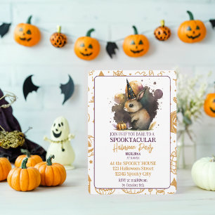 Förändrad Bunny Spooktacular Halloween fest Invit Inbjudningar