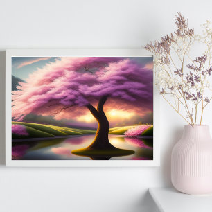 Förändrad Cherry Blommar Träd Poster