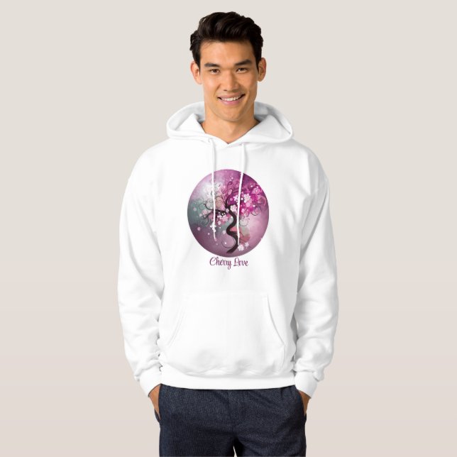 Förändrad Cherry Dance Hoodie (Hel framsida)