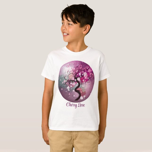 Förändrad Cherry Dance T Shirt (Hel framsida)