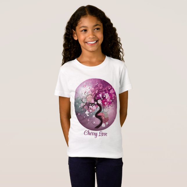 Förändrad Cherry Dance T Shirt (Hel framsida)