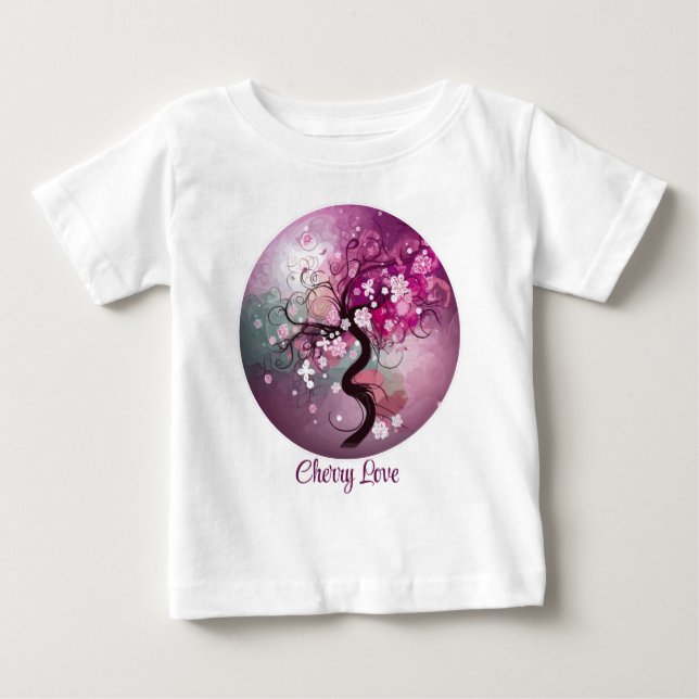 Förändrad Cherry Dance T Shirt (Framsida)