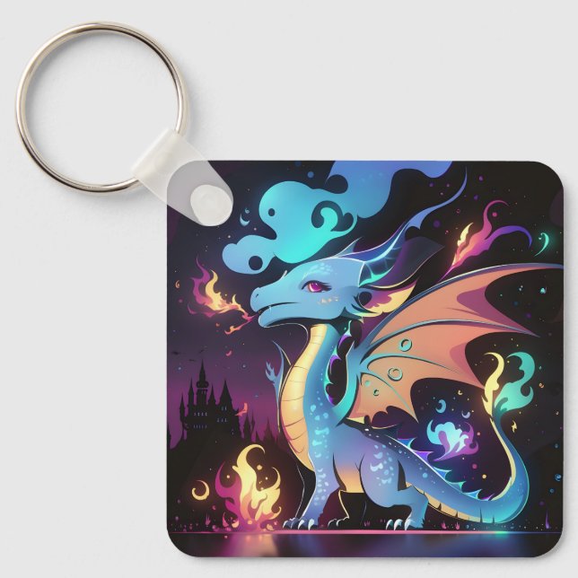 Förändrad Dragon Fire Nyckelring (Framsida)