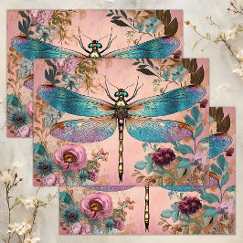 FÖRÄNDRAD DRAGONFLY DECOUPAGE
