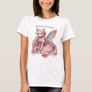 Förändrad Dreamy Stardust-A Cat Fairycore Fantasy T Shirt