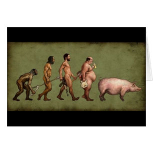Förändrad evolution hälsningskort