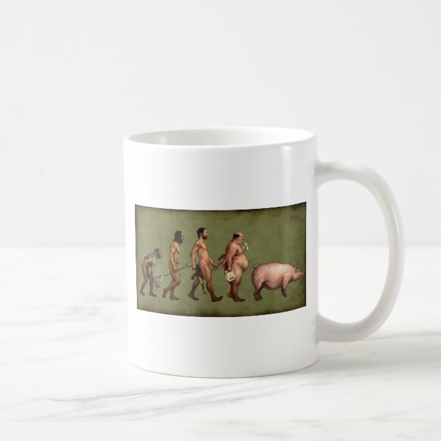 Förändrad evolution kaffemugg (Höger)
