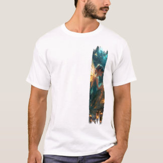 Förändrad färg på Forest Fairy Brushstroke T Shirt