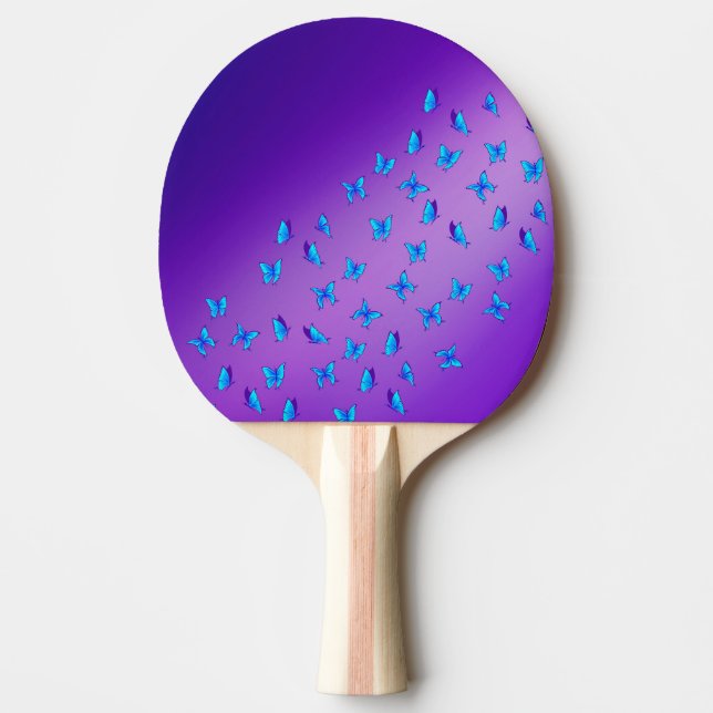 Förändrad fjärilar Ping Pong Paddle Pingisracket (Framsidan)