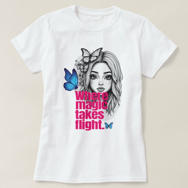 Förändrad flygning t shirt (Design framsida)
