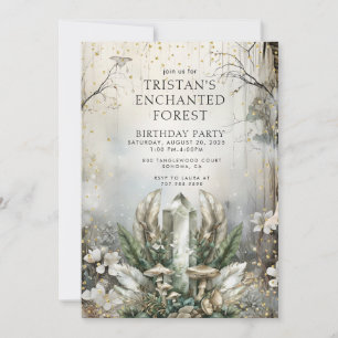 Förändrad Födelsedagsfest av Forest Crystal Barn Inbjudningar