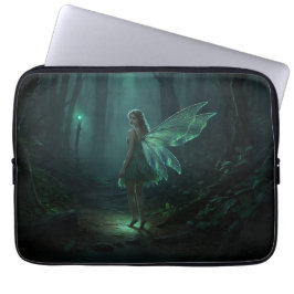 Förändrad Forest Fairy Fantasy Art Laptop Fodral