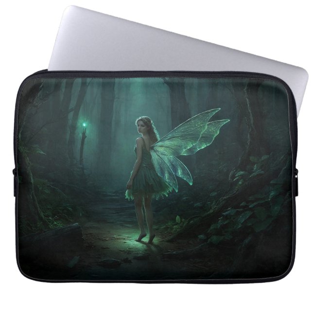 Förändrad Forest Fairy Fantasy Art Laptop Fodral (Framsidan)