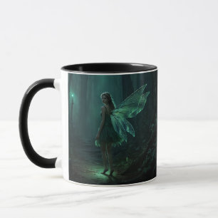 Förändrad Forest Fairy Fantasy Art Mugg