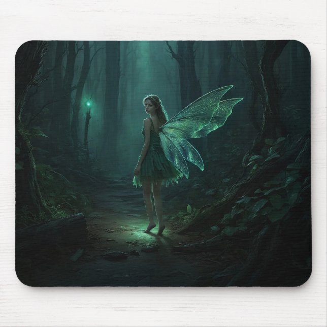 Förändrad Forest Fairy Fantasy Art Musmatta (Framsidan)