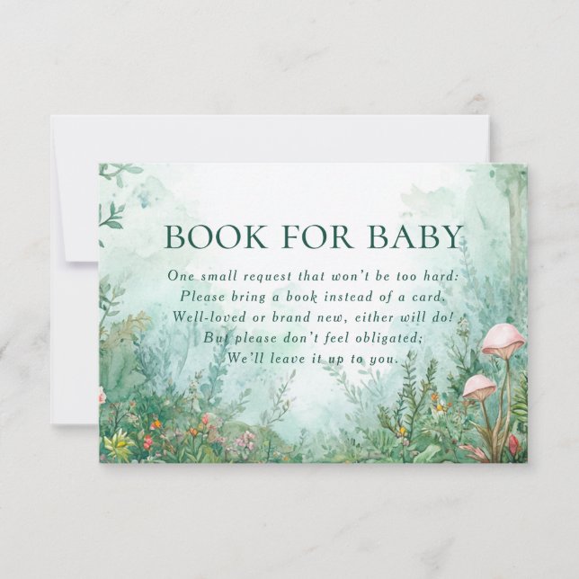 Förändrad Forest Fairytale Bok för Baby OSA Kort (Framsida)