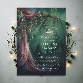 Förändrad Forest Fairytale Magic Quinceañera Inbjudningar