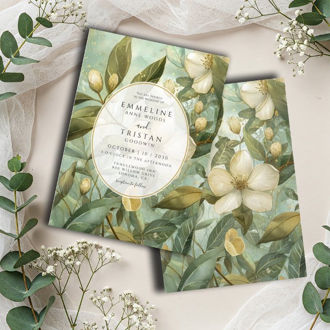 Förändrad Forest Garden WedWedding Inbjudningar (Skapare uppladdad)