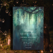 Förändrad Forest Hanging Greenery Fairy Bröllop