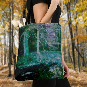 Förändrad Forest Mystical Fantasy Art Tygkasse