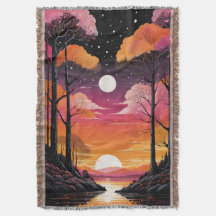 Förändrad Forest Sunset