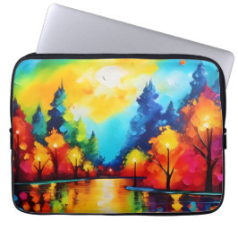Förändrad Forest Sunset Laptop Fodral