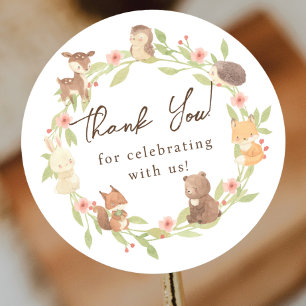 Förändrad Forest Tack Runt Klistermärke