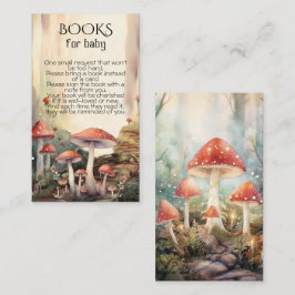 Förändrad Forest Toadstool Mushroom Bokar för baby Visitkort