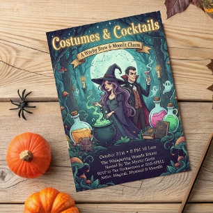 Förändrad Forest Witchy Brew Costumes & Cocktails Inbjudningar