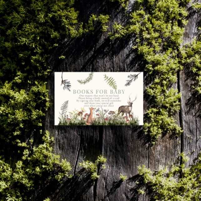 Förändrad Forest Woodland Animals Bokar för Baby Tilläggskort (Skapare uppladdad)