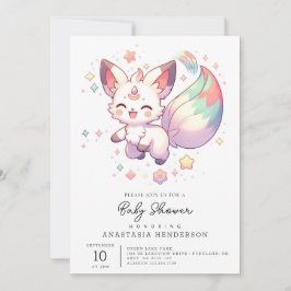 Förändrad fox Baby Shower Inbjudningar