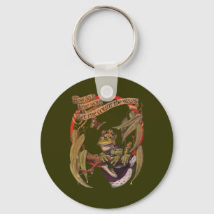 Förändrad Frog Prince Keychain Nyckelring