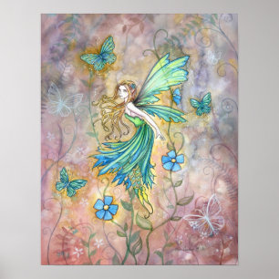 Förändrad Garden Fairy Art Poster Skriv ut