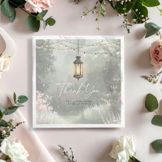 Förändrad Garden Lantern Tack-Rosa-ID1163 Pappersservett