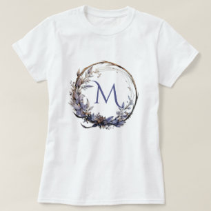 Förändrad gotisk Blommigt utandning Monogram T Shirt