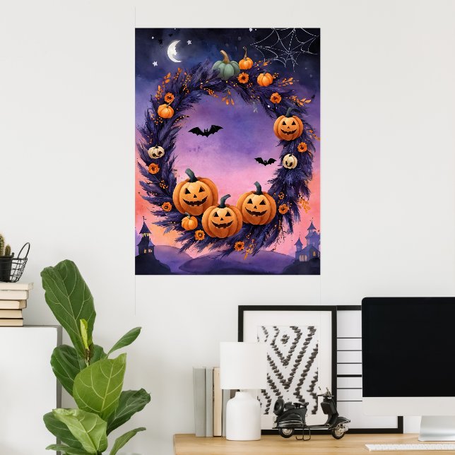 Förändrad Halloween-andedräkt Poster (Hemmakontoret)
