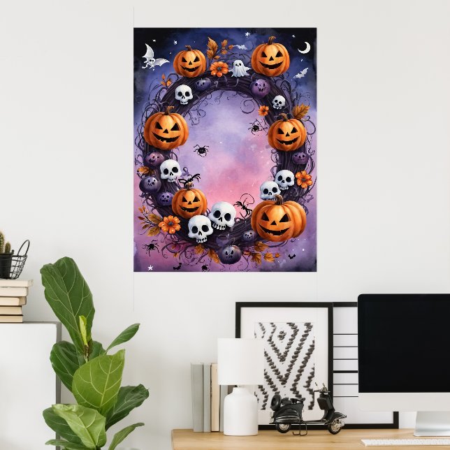 Förändrad Halloween-andedräkt Poster (Hemmakontoret)