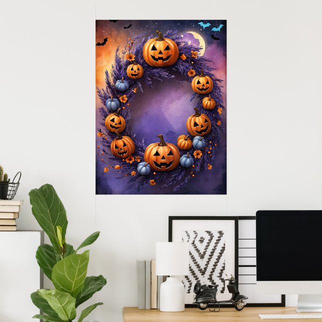 Förändrad Halloween-andedräkt Poster (Hemmakontoret)