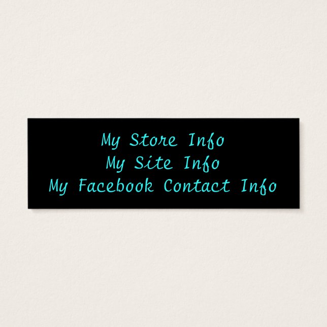 Förändrad hjärteSmala Affärskort Bok Mark Litet Visitkort (Baksidan)