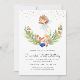 Förändrad inbjudan till Forest Fairy Birthday