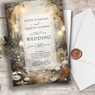 Förändrad inbjudan till Forest Wedding